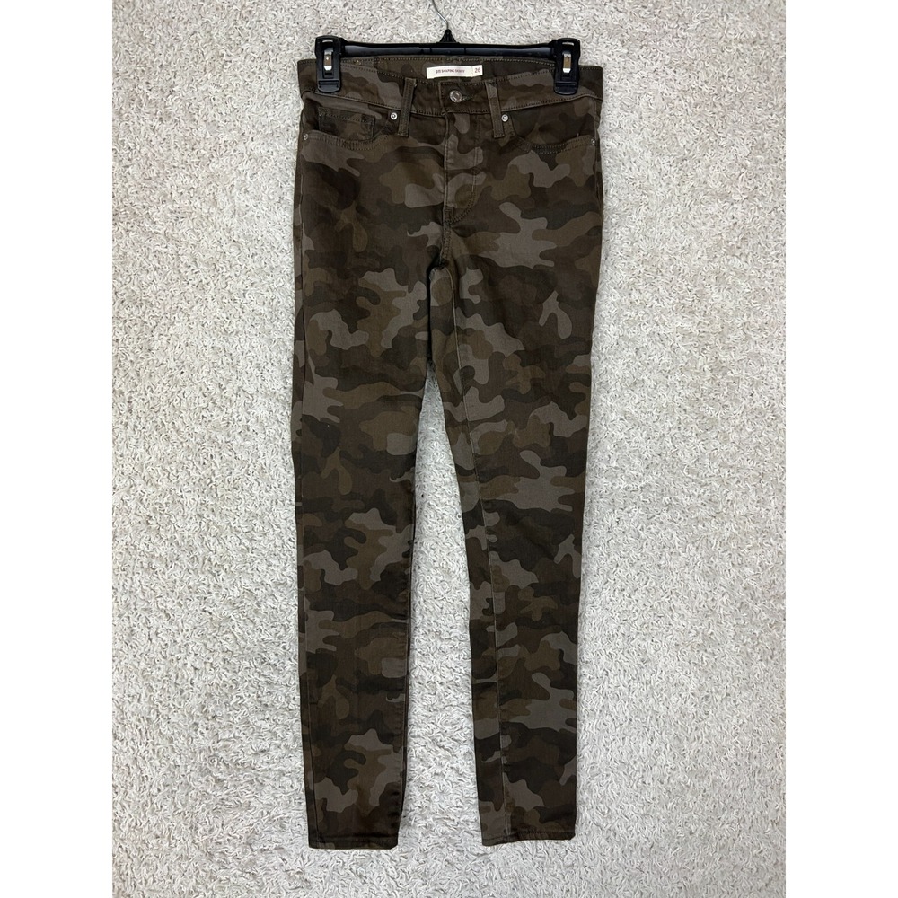 Levis 311 Shaping Skinny Jeans Womens 26 Green Denim Stretch Mid Rise‎ Casual